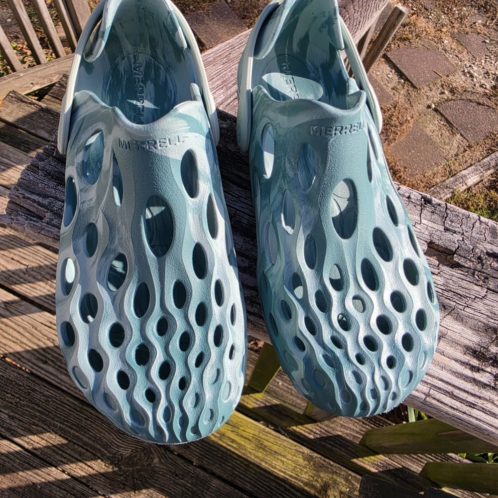 Merrell Hydro Moc Mens 5.5 Womens 7 Shoe Aqua Green Water Sandals Hiking Slip On